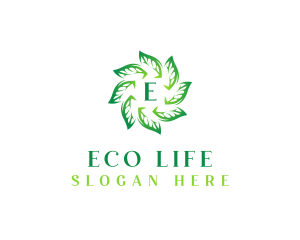 Eco Nature Leaves logo design