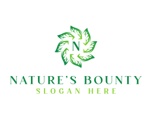 Eco Nature Leaves logo design