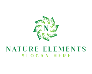 Eco Nature Leaves logo design