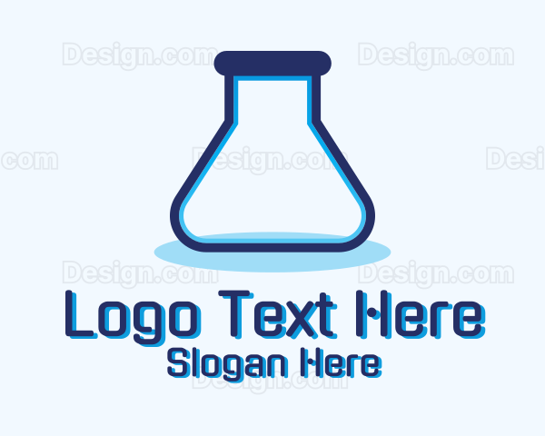 Simple Test Tube Logo