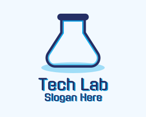 Simple Test Tube logo design