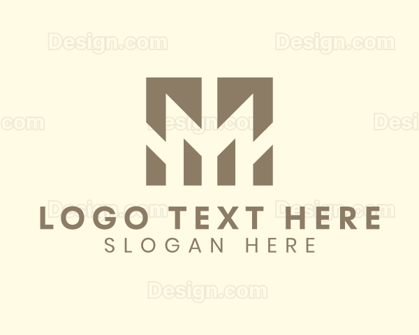 Geometric Firm Business Letter M Logo