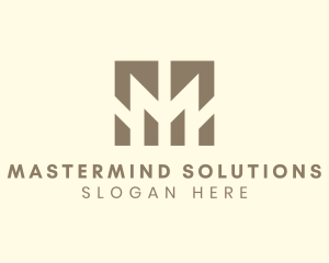 Geometric Firm Business Letter M logo design