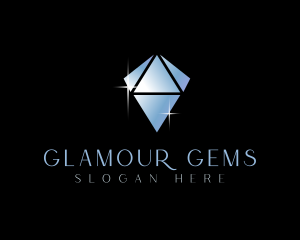 Crystal Sparkle Diamond logo design