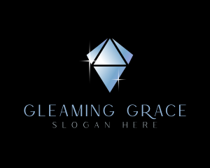 Crystal Sparkle Diamond logo design