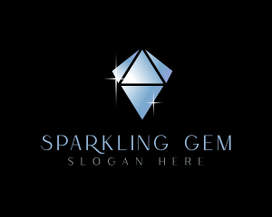 Crystal Sparkle Diamond logo design