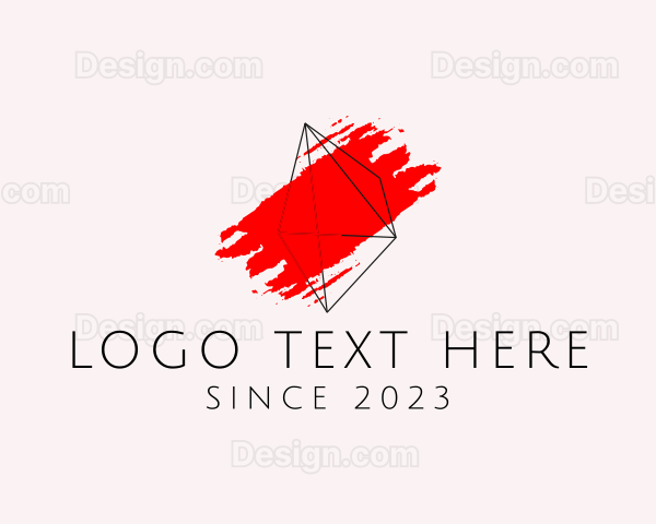 Geometric Paint Art Logo