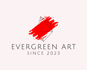 Geometric Paint Art logo design