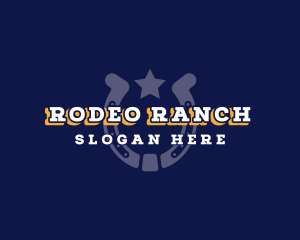 Western Horseshoe Rodeo logo design