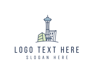 National - Seattle Tower Building logo design