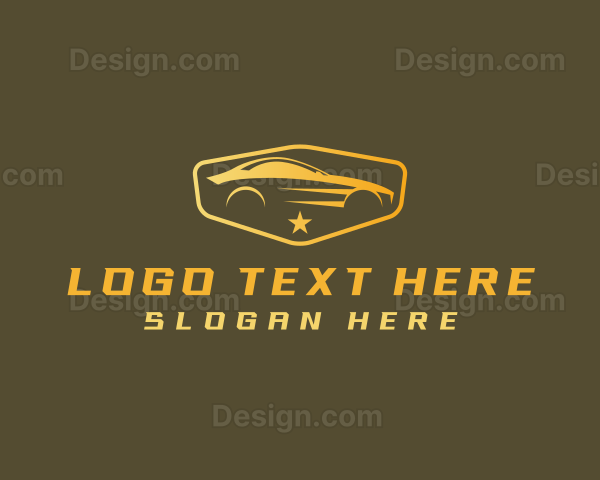 Sports Car Racing Vehicle Logo