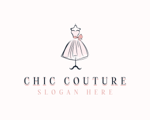 Dressmaker Gown Boutique logo design