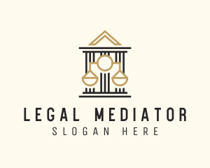 Legal Courthouse Building logo design