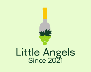 Grape Wine Bottle  logo