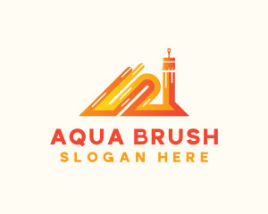 Home Paint Brush logo design