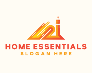 Home Paint Brush logo design