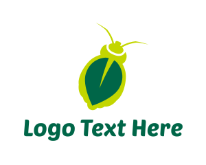 Green Leaf Insect  Logo