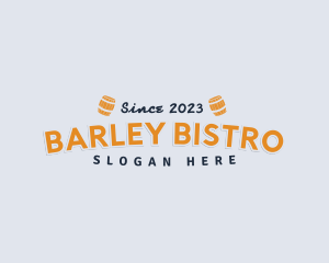 Generic Bistro Barrel Tavern logo design