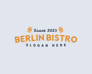 Generic Bistro Barrel Tavern logo design