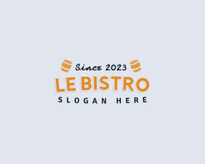 Generic Bistro Barrel Tavern logo design