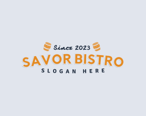 Generic Bistro Barrel Tavern logo design