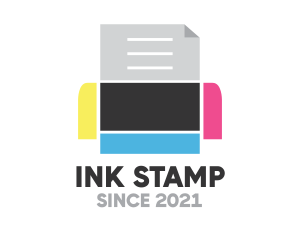 Ink Press Printer logo design