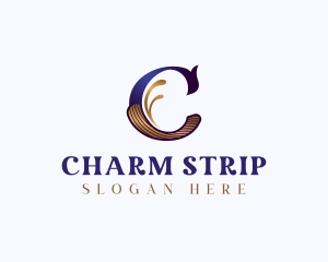 Artisan Calligraphy Letter C logo design