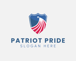 American Flag Shield logo