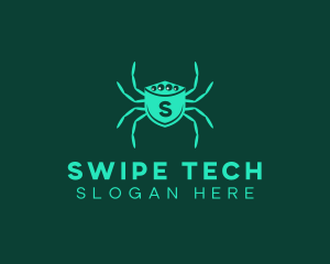 Tech Spider Shield  logo design