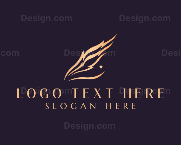 Feather Quill Writing Logo