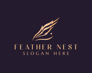 Feather Quill Writing logo design