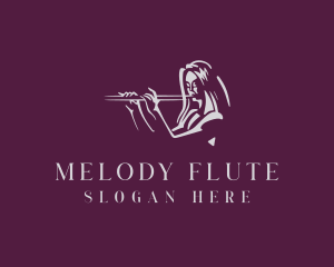 Flute Instrument Musician logo