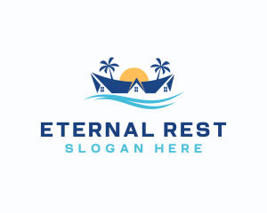 Palm Tree Resort logo design