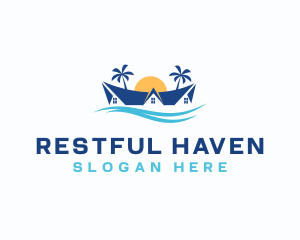 Palm Tree Resort logo design