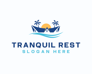 Palm Tree Resort logo design