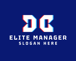 Static Monogram Letter DC Logo