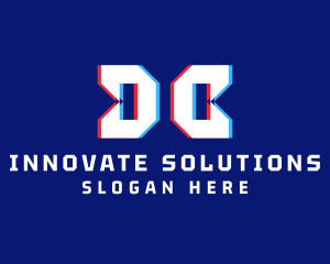 Static Monogram Letter DC logo