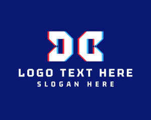 Static Monogram Letter DC logo