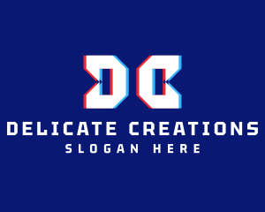 Static Monogram Letter DC logo design