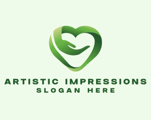 Care Heart Support logo design