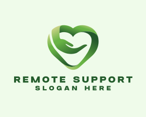 Care Heart Support logo design