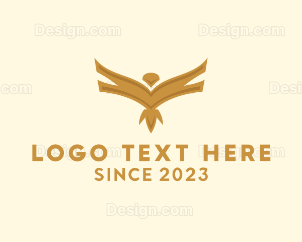 Elegant Flying Bird Logo