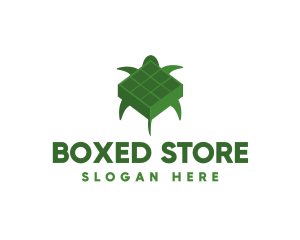 Green Turtle Cube logo design