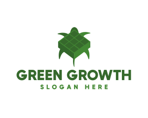 Green Turtle Cube logo design