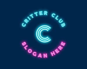 Cyber Neon Company logo design