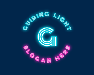 Cyber Neon Company logo design