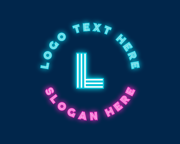 Neonlight logo example 3