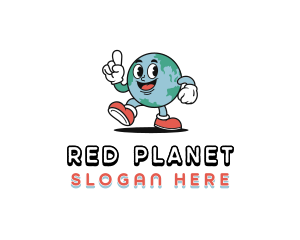 Planet Globe Earth logo design