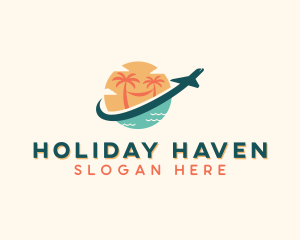 Holiday Beach Travel logo design