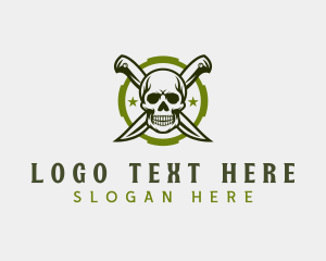 Skull Knife Blade logo